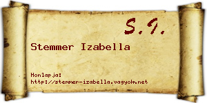 Stemmer Izabella névjegykártya